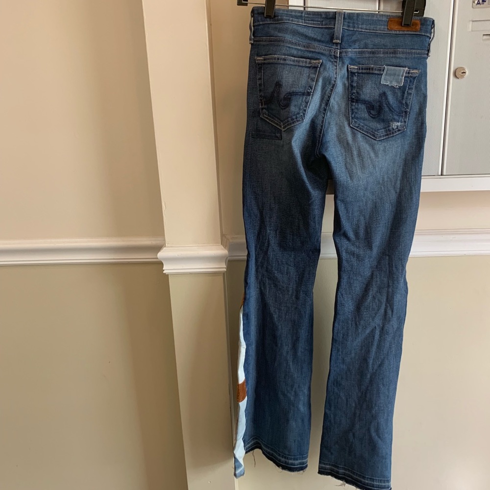 Ag Adriano Goldschmied Patchwork flare jeans 25R - Picture 3 of 8